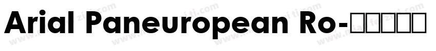 Arial Paneuropean Ro字体转换